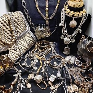 Elegant Goldtone and Silvertone Jewelry Collection